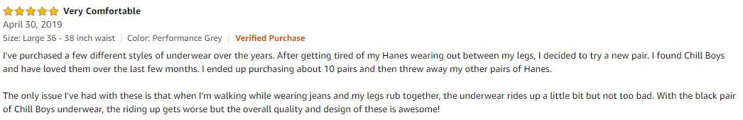 men's underwear feedback